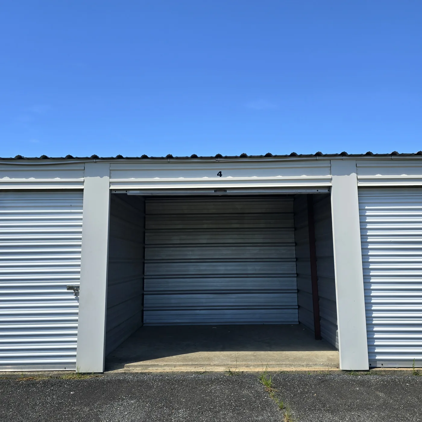 Open storage unit at 29 Self Storage