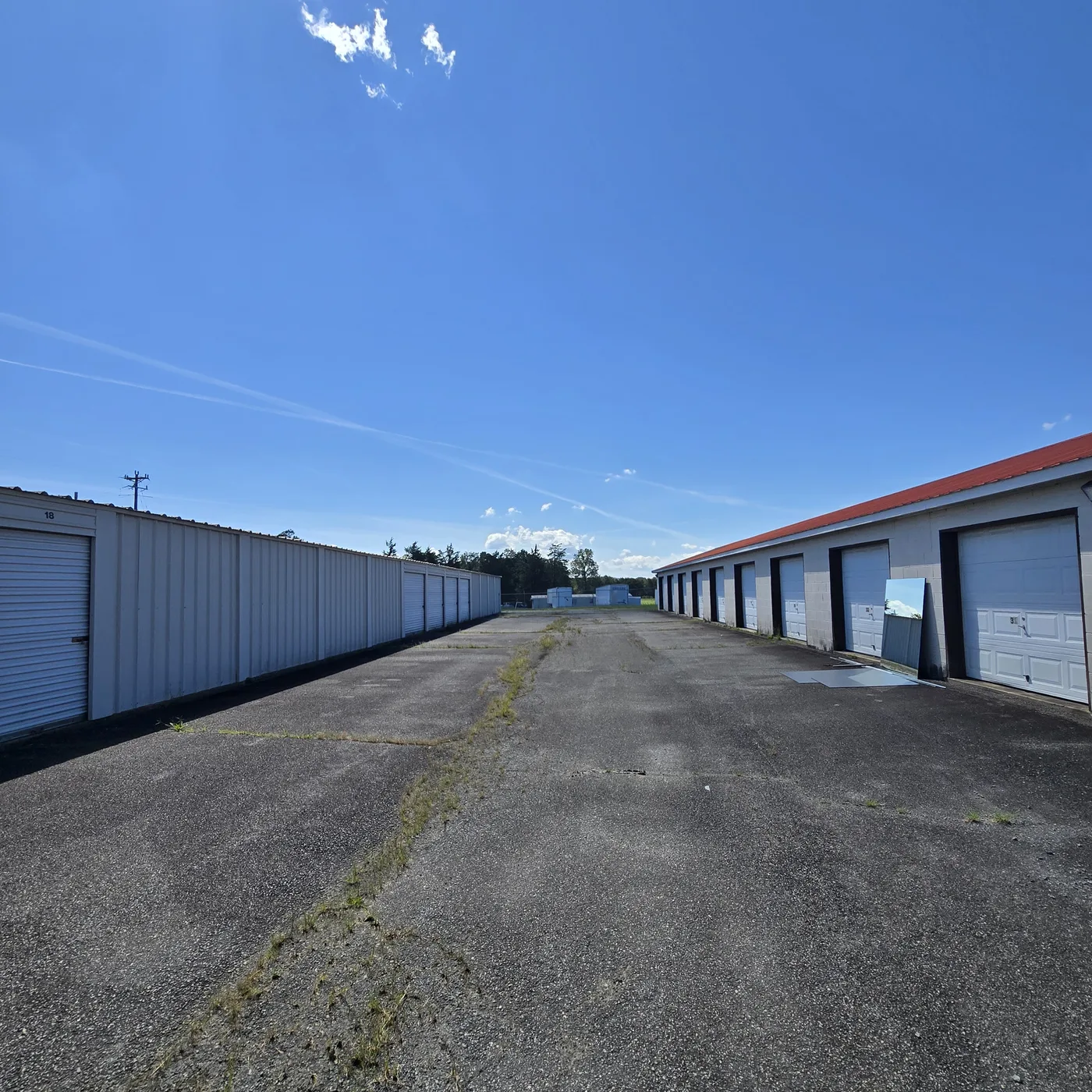 Drive-up storage buildings at the Ruckersville facility